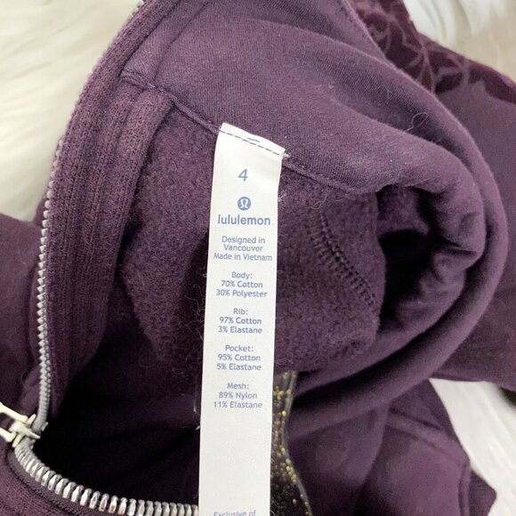 Lululemon Floral Flock Pullover Mock Neck Velvet - Picture 9 of 11